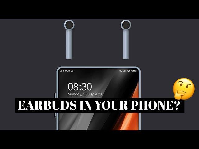 Wireless earbuds that you store in your phone: The phone IS the case!