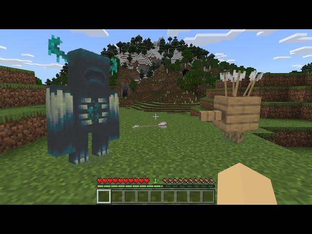 Minecraft Legends MOD in Minecraft PE (Wooden Golem vs Warden)