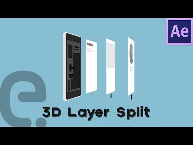 3D Layer Split Animation | Motion Graphics After Effects Tutorial