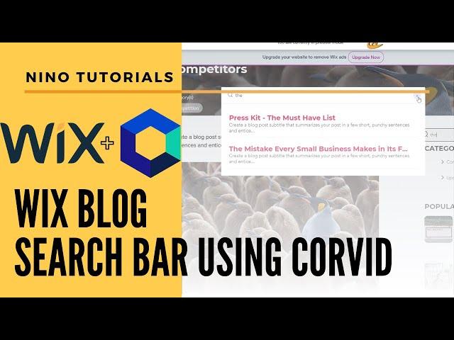 Create Your Own Wix Blog Search Bar Section using Velo - Wix Code Tutorial - Wix Tutorial