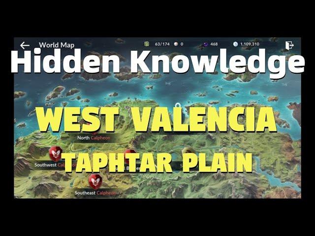 Hidden Knowledge West Valencia: Taphtar Plain - Black Desert Mobile