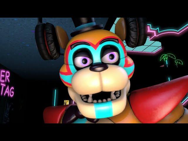 Glamrock Freddy listening to music!... | FNAF SECURITY BREACH....