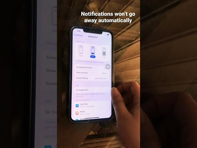 How to fix Notifications won’t go away automatically in iPhone #iphone #ios16.4