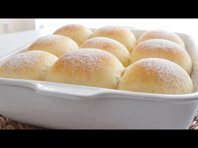 No kneading! Just need 2-Minutes to prepare | Incredibly Easy to make Super Fluffy Milk buns