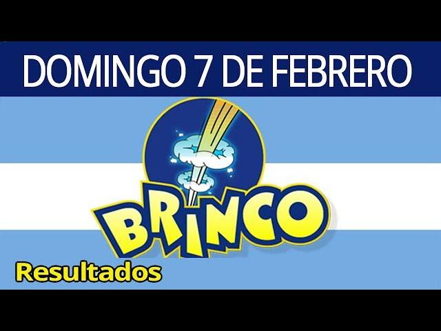 Resultados del sorteo BRINCO del Domingo 7 de Febrero del 2021