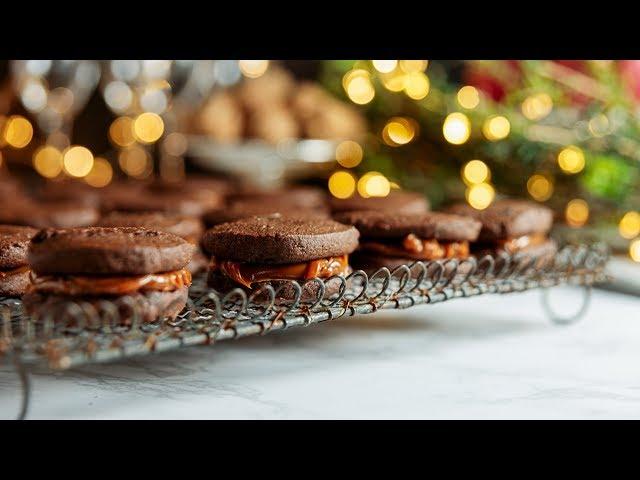 Chocolate, Ginger & Dulce de Leche Sandwich Cookies