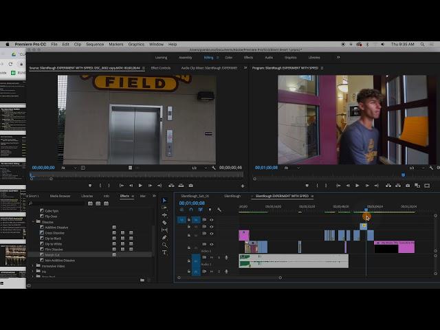 Silent Short: part 5 Color Adjustments & Transitions; Class Lecture, Digital Filmmaking