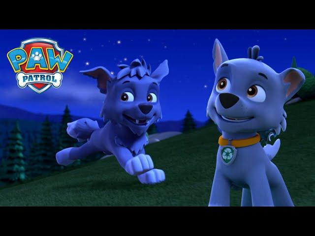 Les chiots vont camper et Rocky fait un rêve de chiot-garou!- PAW Patrol dessins animés pour enfants