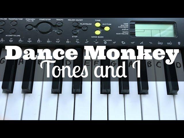 Dance Monkey - Tones and I | Easy Keyboard Tutorial With Notes