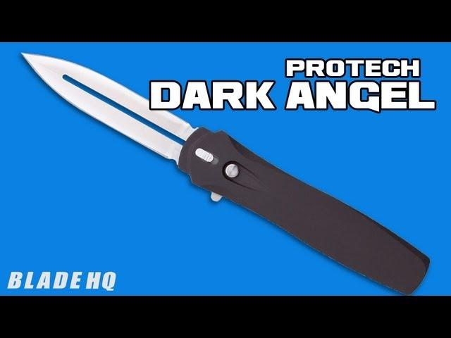 Protech Dark Angel OTF Automatic Knife Black Handle