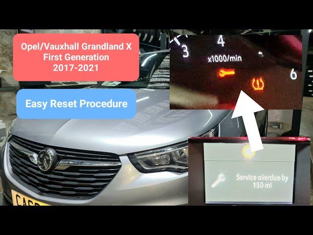 how to reset Spanner  light on Vauxhall Grandland X #servicereset #suv #oilreset