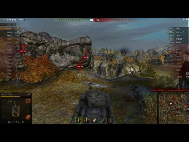 World of Tanks бой на КВ-1С