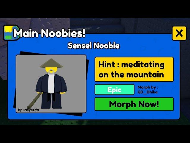 How to get SENSEI Noobie in FIND THE NOOBIES MORPHS Roblox