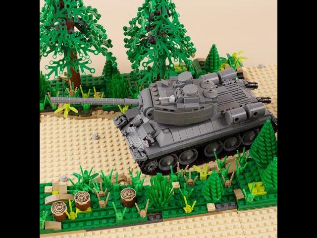 MOC WW2  Soviet T-34 tank compatible lego.