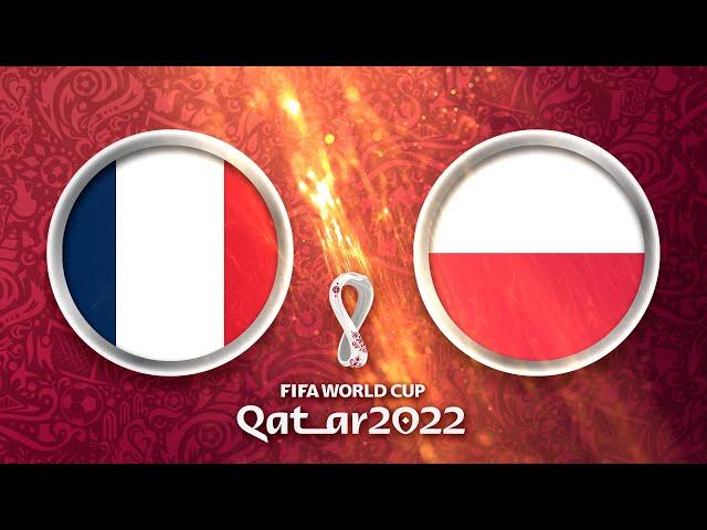 Frankreich - Polen  FIFA World Cup (Qatar 2022) Fussball-WM [4K]