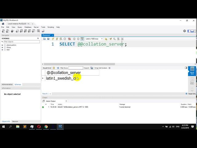 How to Show the Server Collation in MySQL