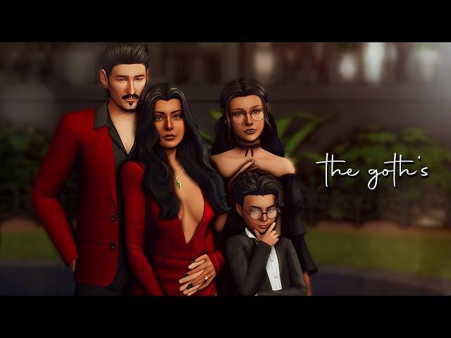 giving the goth family a makeover + cc list // the sims 4 cas