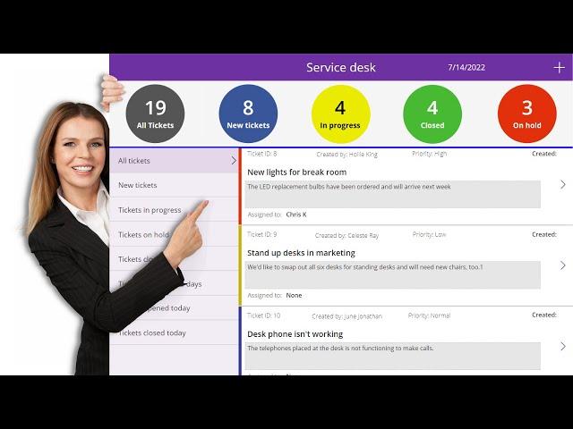 Power Apps Template: Help Service Desk (Ticket System)