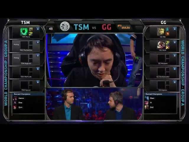 TSM vs GG | TSM vs GamingGear.EU Worlds 2013 Day 6 Group A | Season 3 Championship D6G10 S3 VOD