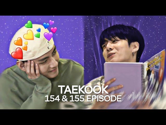 taekook moments | "run bts" (154&155 ep)