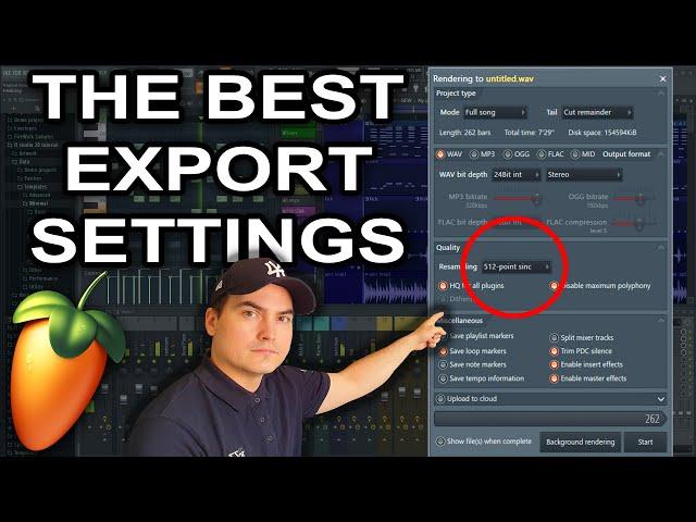 BEST Export Settings!  Get The Best Audio Quality From FL Studio 20