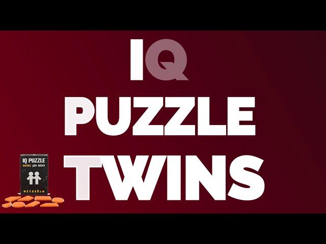 IQ Puzzle TWINS БЛИЗНЕЦЫ. Как собрать головоломку . Ответ. IQ Пазл. Фитнес для мозга.