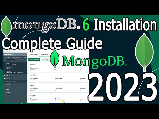 How to install MongoDB 6 on Windows 10/11 [ 2023 Update ] MongoDB Shell and GUI demonstration