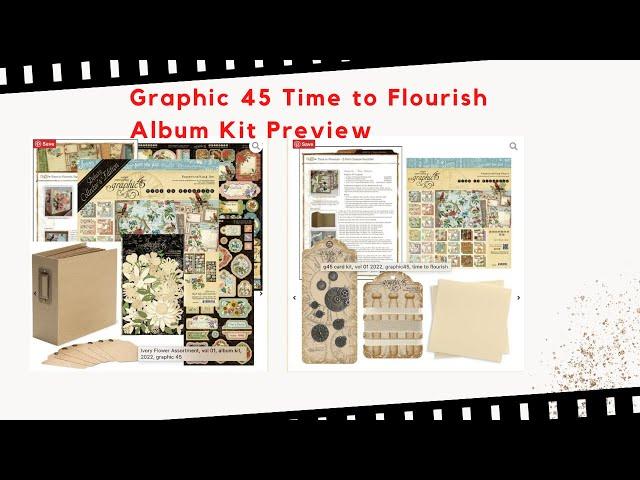 Graphic 45 Time to Flourish Album Kit Preview #MaiLarsen #CraftingonaBudget #Craftingonabudgetstore