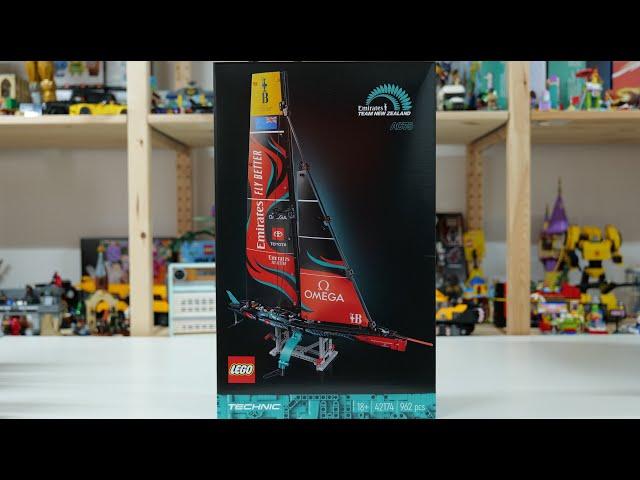 LEGO Technic 42174 Emirates Team New Zealand AC75 Yacht - LEGO Speed Build Review