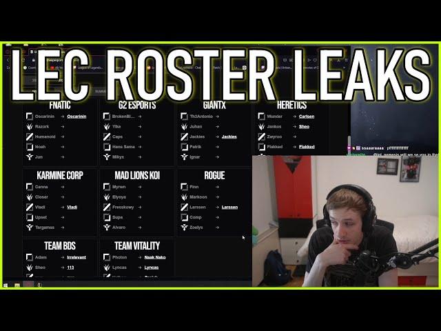 Nemesis reacts to LEC Roster LEAKS for 2025!