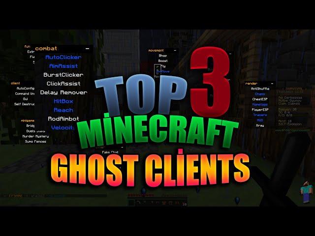 TOP 3 FREE GHOST CLIENT DOWNLOAD 1.8.9 | MINECRAFT 2021