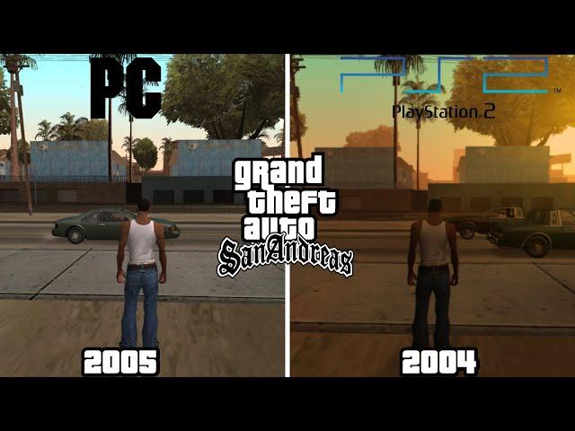 GTA San Andreas PC VS PS2 - Diferencias entre las versiones de PC y PS2 De GTA SA I Con Felipearci12