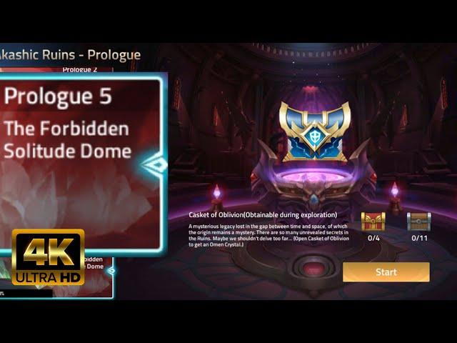 Akashic Ruins - Prologue 5 - THE FORBIDDEN SOLITUDE DOME Mobile Legend: Adventure Walkthrough