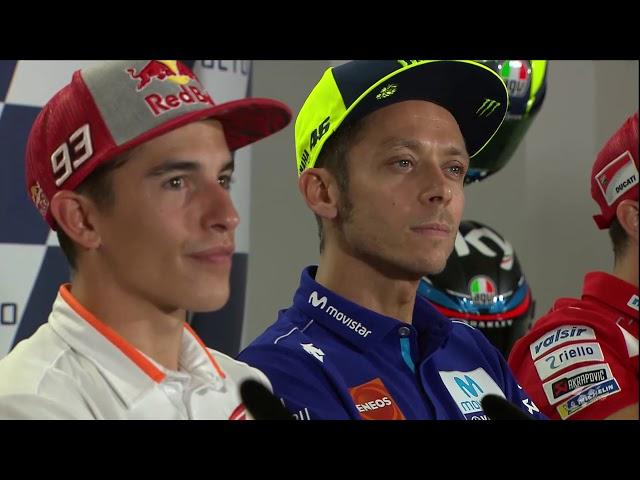 Press Conference tension between Marquez and Rossi   MotoGP™