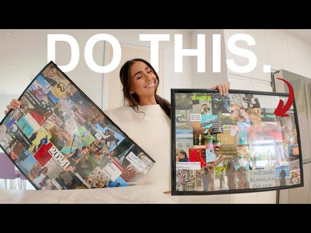 how to VISION BOARD and MANIFEST your dream life for 2025