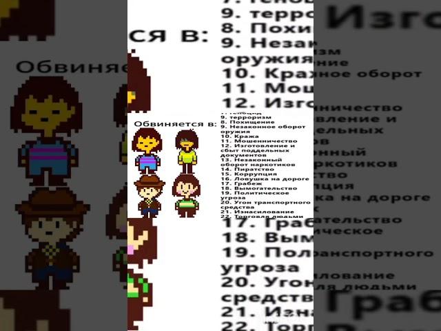 обвинение в #undertale #андертейл #memes #мем #chara #чара #shorts