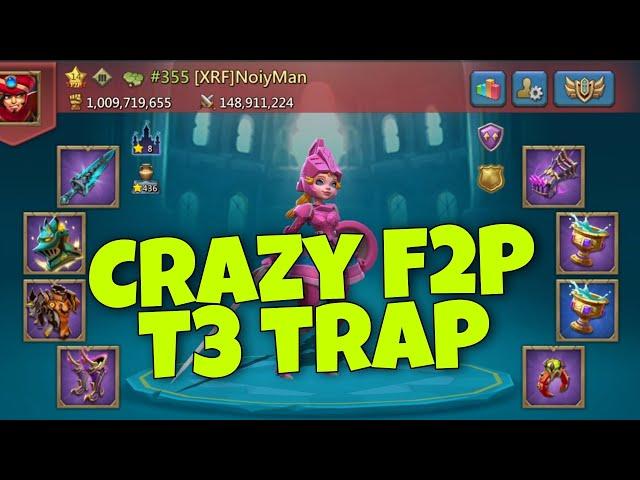 Lords Mobile - T3 rally trap is too good!!! Insane F2P hold of 5 emperor piece account. KVK action