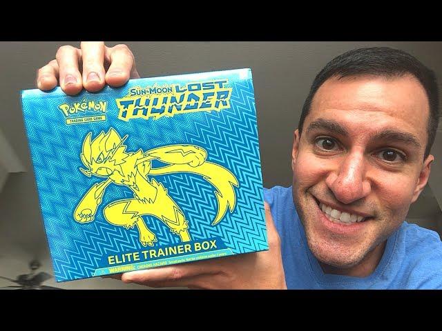 Opening NEW Pokemon Cards LOST THUNDER ELITE TRAINER BOX!