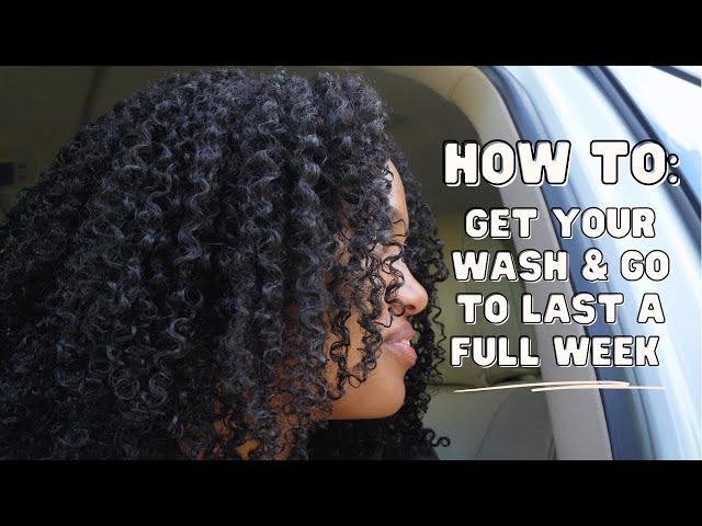 *DETAILED* high curl definition wash & go to last a FULL WEEK! | natural hair styling tutorial