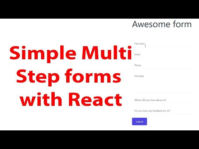 Multi Step Forms in React - Beginners tutorial