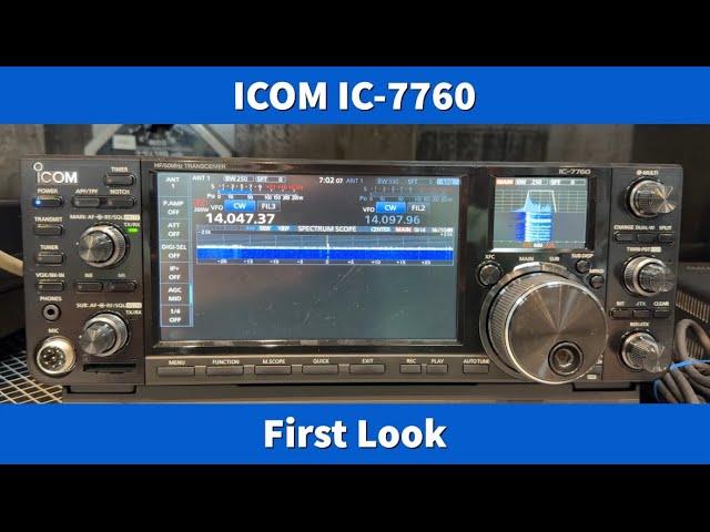 ICOM IC-7760: First Look #hamradio #icom #ic7760 #cw #filter