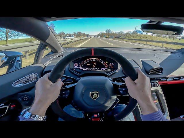 POV: Novitec Lamborghini Huracan Tecnica on German Autobahn