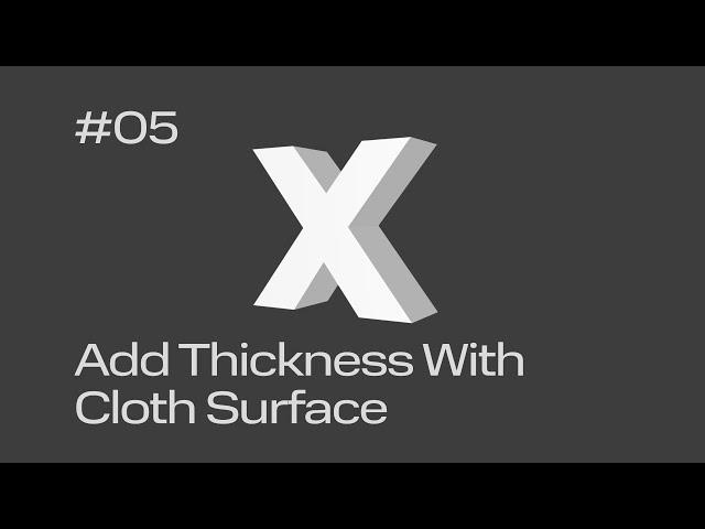 Cinema 4D Quick Tip #05 - Add Thickness With Cloth Surface