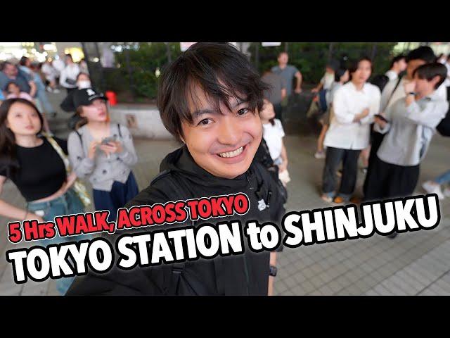 Epic Local Tokyo Adventure: 5-Hours of Walk from Tokyo Station to Shinjuku Station Ep.520