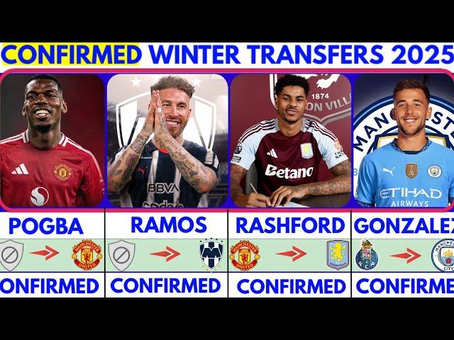 THE LATEST CONFIRMED TRANSFER NEWS AND RUMOURS TRANSFERS WINTER 2025|Rashford️,Pogba️M.Tel️