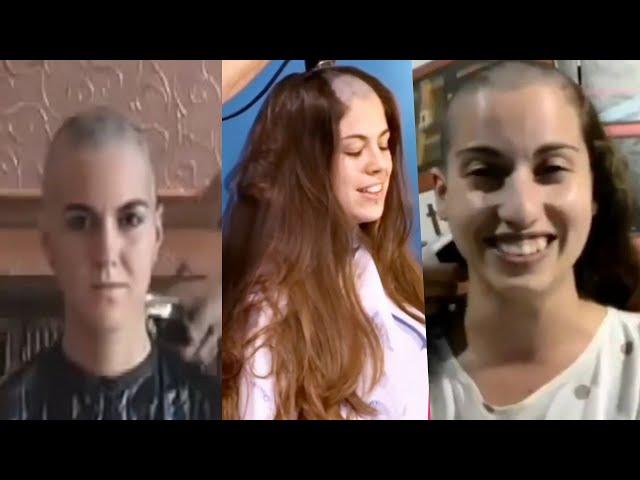 Amazing baldheaded  girl/  Headshave 2021/ Shaved with Razor/Ladies Headshave 2021