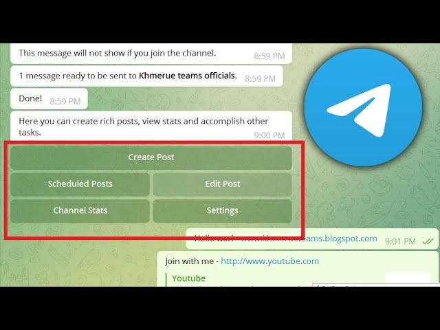 How to create click button on Telegram | Create URL link button on Telegram Bot