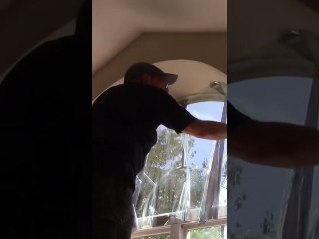 Learn how to install window tint #diy #homerepair #shortsvideo
