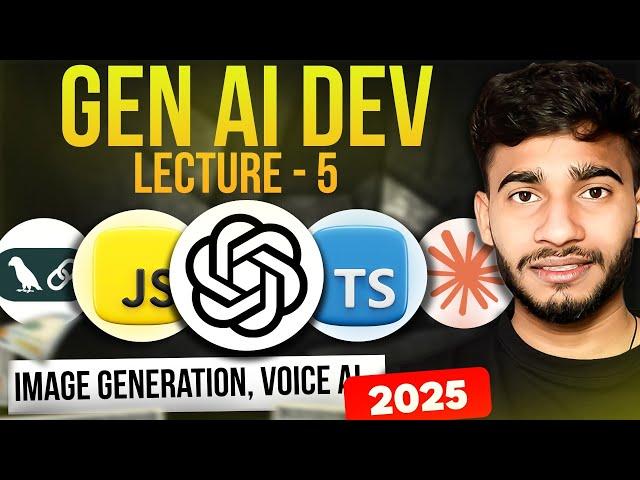Lecture-05: Image Generation + Voice AI with JavaScript | DALL·E & Whisper