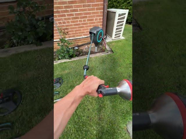 GARDENA Auto Retractable Hose Reel on a Metal Spike #shorts